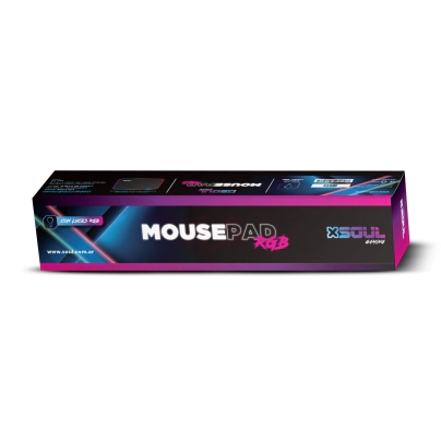 MOUSEPAD GAMER SOUL USB RGB 36X26CM