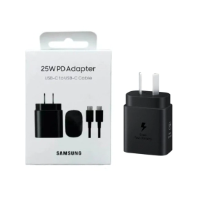 CARGADOR VIAJERO SAMSUNG 25W USB C NEGRO (R)