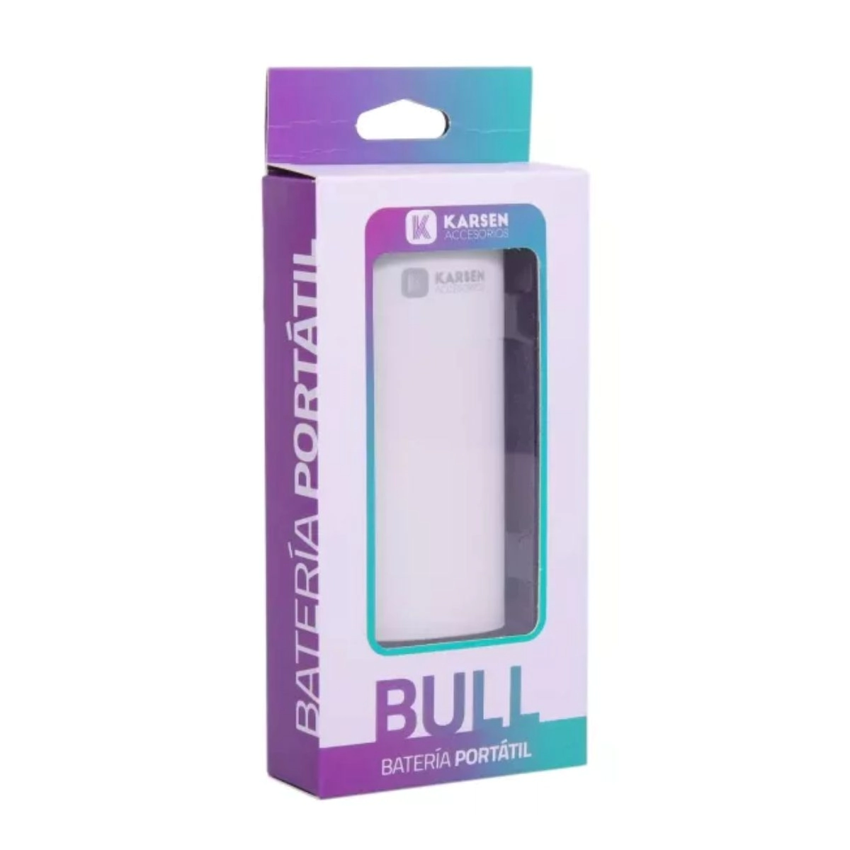 POWER BANK KARSEN BULL 6000 MAH MICRO USB BLANCO