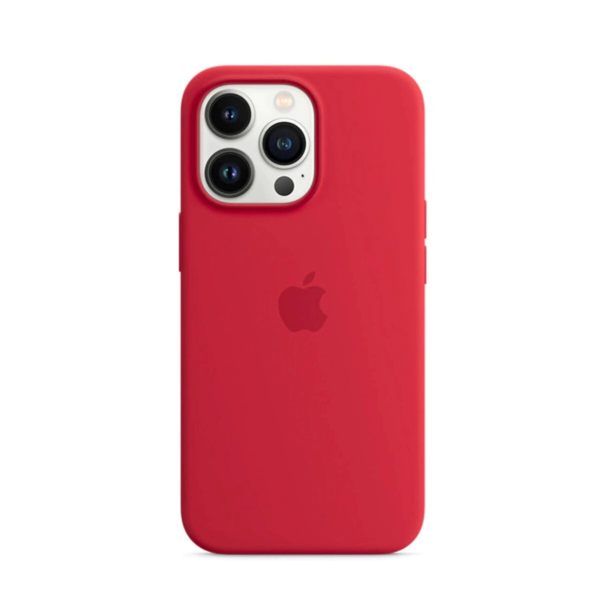 PROTECTOR SILICONE CASE IPHONE 13 PRO ROJO/BORDO