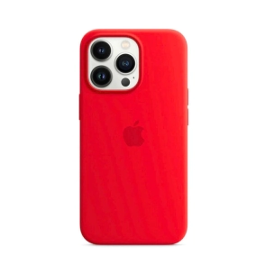 PROTECTOR SILICONE CASE IPHONE 13 PRO ROJO/BORDO