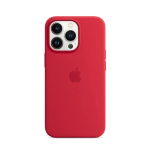 PROTECTOR SILICONE CASE IPHONE 13 PRO ROJO/BORDO