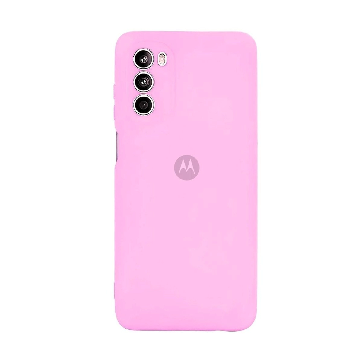 PROTECTOR SILICONE CASE MOTO G82 ROSA