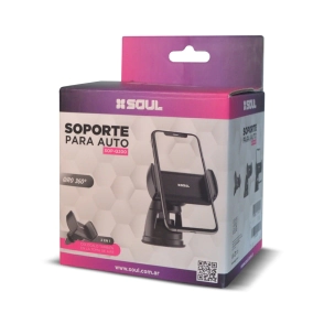 SOPORTE AUTO SOUL VENTILACION NEW AIR CJ-82 NEGRO