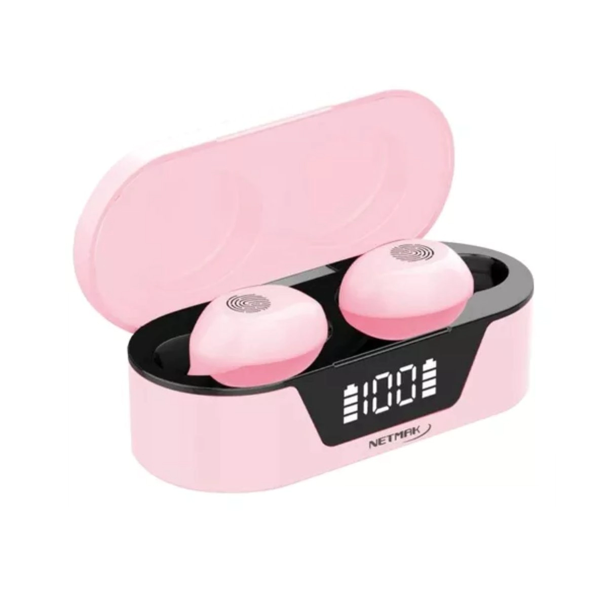 AURICULAR INALAMBRICO NETMAK BIZA 4HS APROX BT 5.0 NM-BIZA-P ROSA