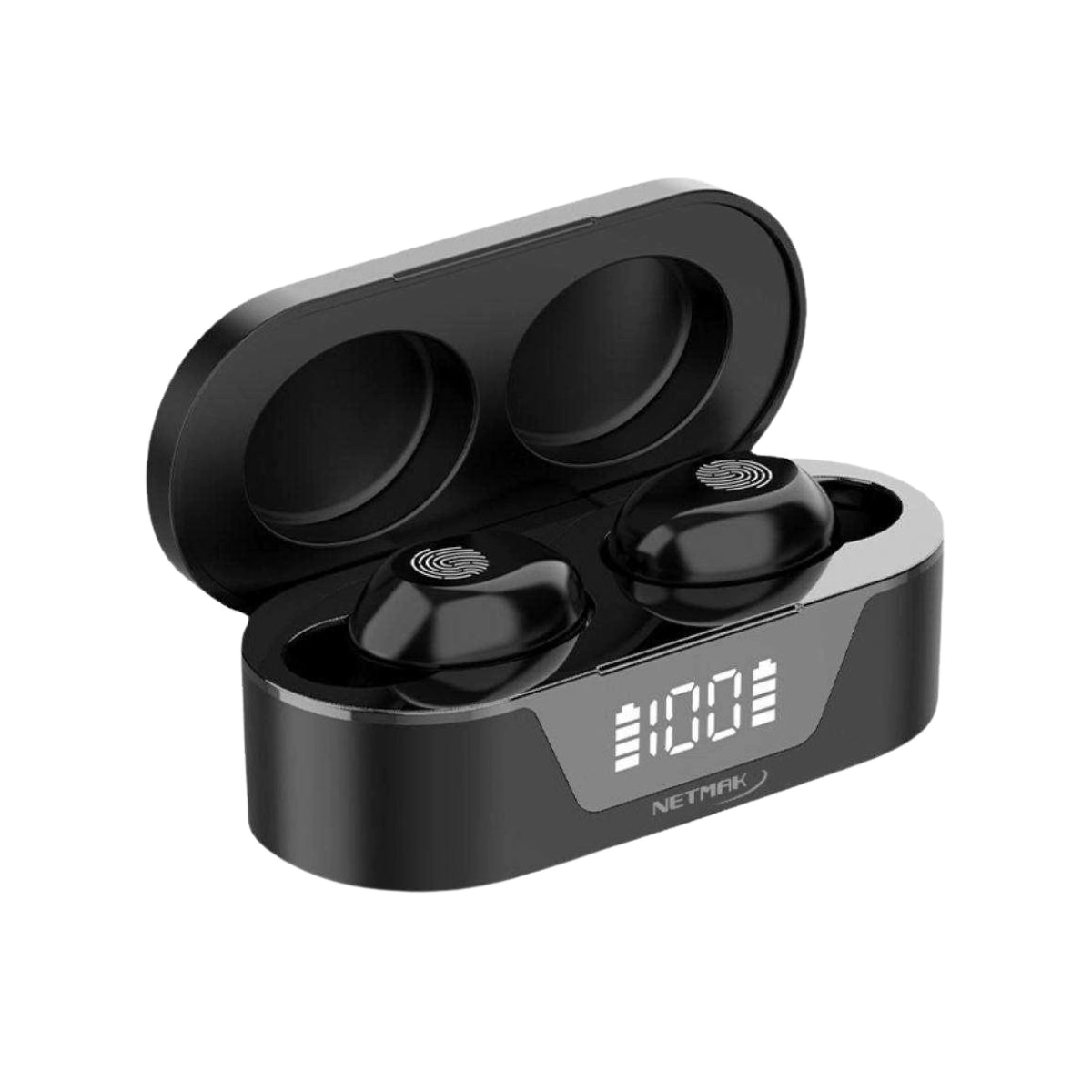 AURICULAR INALAMBRICO NETMAK BIZA 4HS APROX BT 5.0 NM-BIZA NEGRO