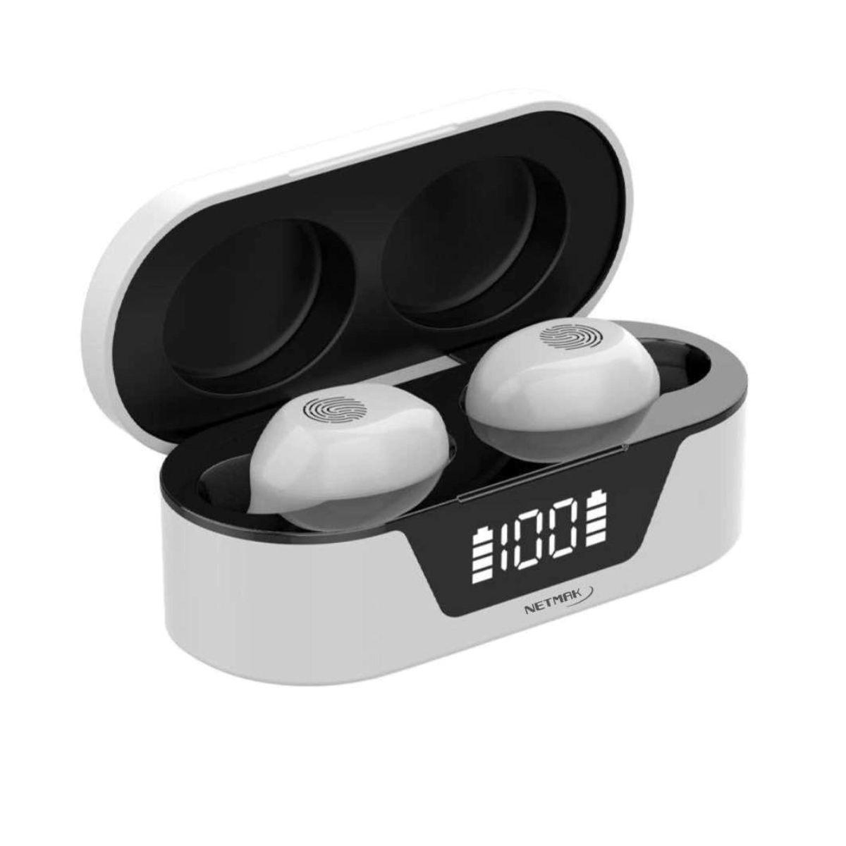 AURICULAR INALAMBRICO NETMAK BIZA 4HS APROX BT 5.0 NM-BIZA-W BLANCO