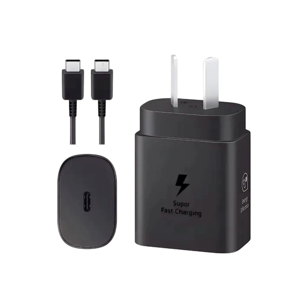 CARGADOR VIAJERO SAMSUNG TYPE-C 25W NEGRO ORIGINAL