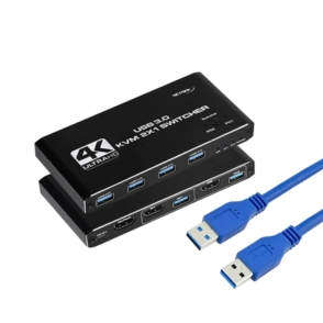 SWITCH KVM 2 PUERTOS HDMI USB 4K NM-KVM2