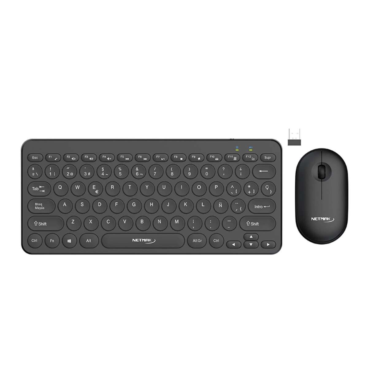 MOUSE + TECLADO INALAMBRICO NETMAK NM-KB850 NEGRO