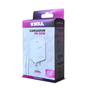 CARGADOR SOUL FAST CHARGE PD 20W CVQ-PD20W
