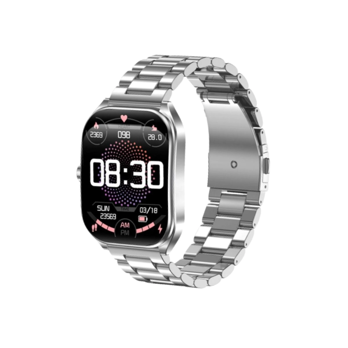 SMARTWATCH NETMAK DYNAMIC CURVO METAL BT5 NM-DYNAMIC-S GRIS