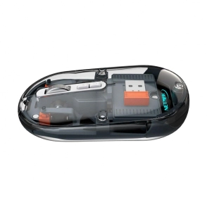 MOUSE NETMAK TRANSPARENTE 2.4GHZ/BT 5.0 NM-M670