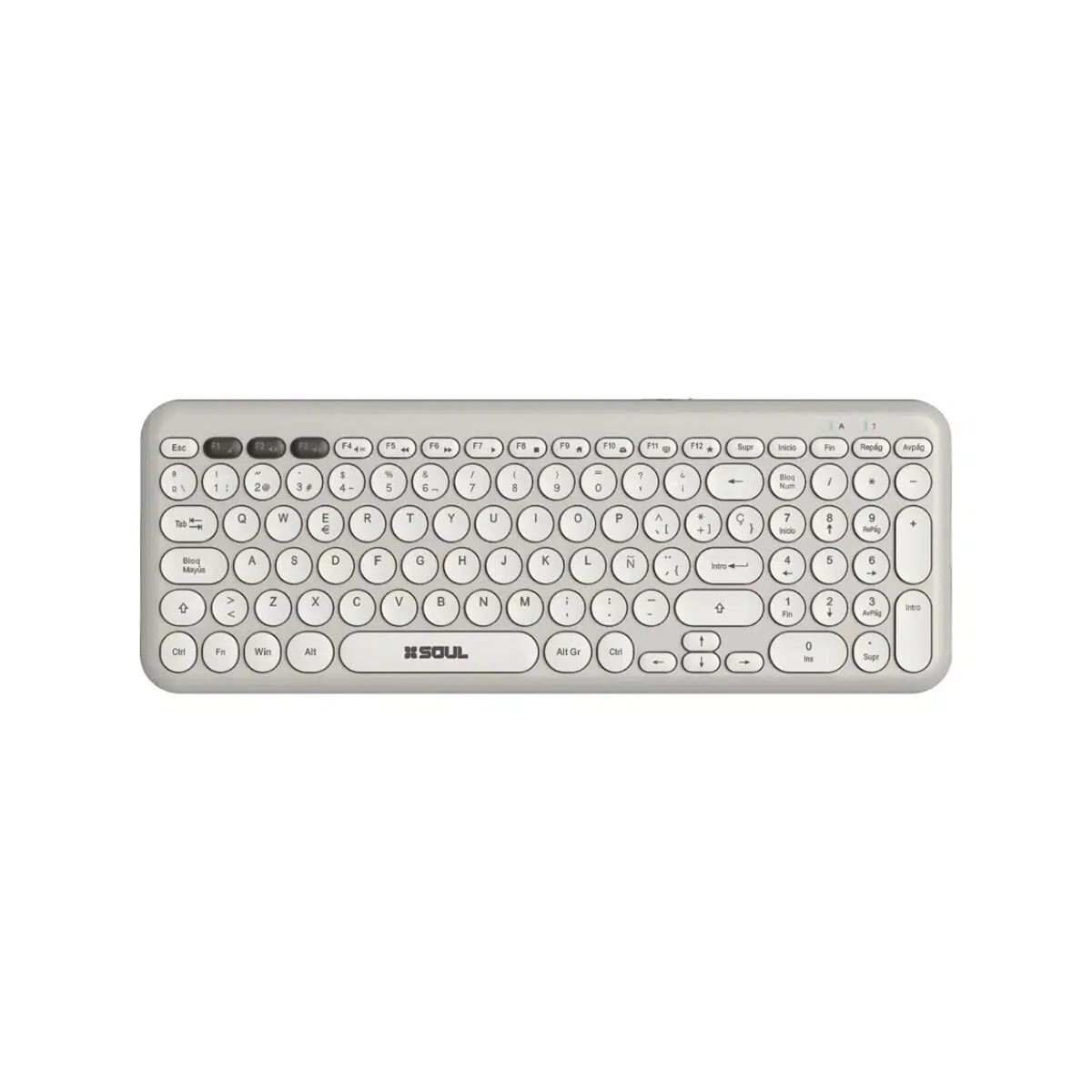 TECLADO INALAMBRICO SOUL OFFICE W150 BLANCO
