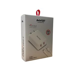 CARGADOR MIXOR REALIDAD 2USB 45W