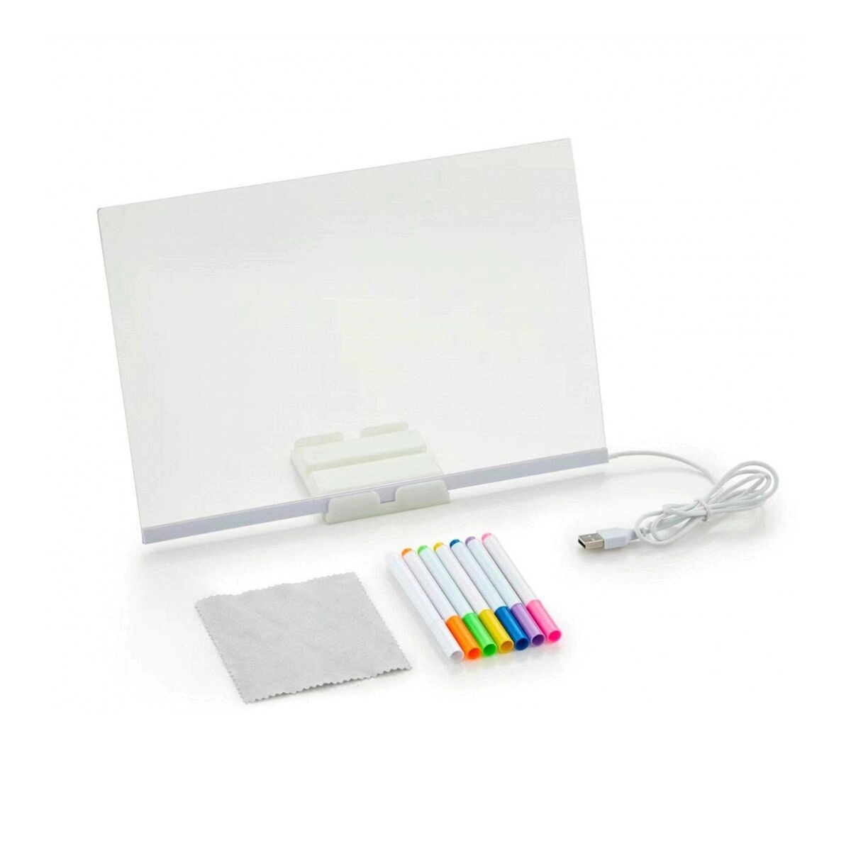 PIZARRA DE ACRILICO NETMAK LUMINOSA C/MARCADORES PM101