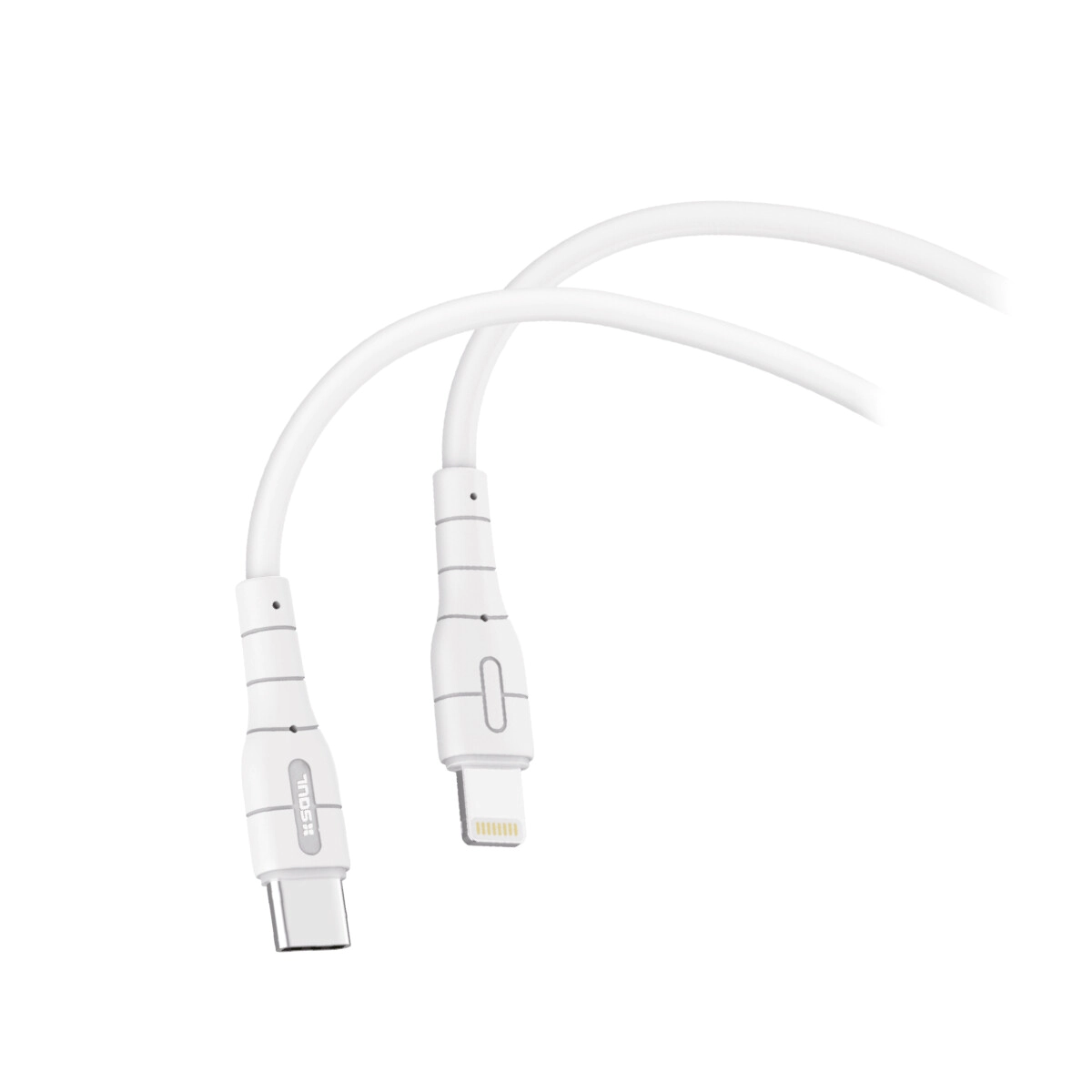 CABLE USB SOUL CLASSIC PD TYPE-C A LIGHTNING 27W BLANCO usb'pd27tl
