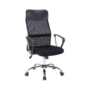 SILLA GERENCIAL MESH ECO CUERO ALT 110X120 / RESP 63X50 / PROF 50X48