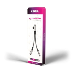 ADAPTADOR SOUL TYPE-C+LIGHT+AUX (H) + CARGA adap's02
