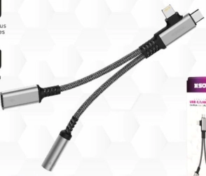 ADAPTADOR SOUL TYPE-C+LIGHT+AUX (H) + CARGA adap's02