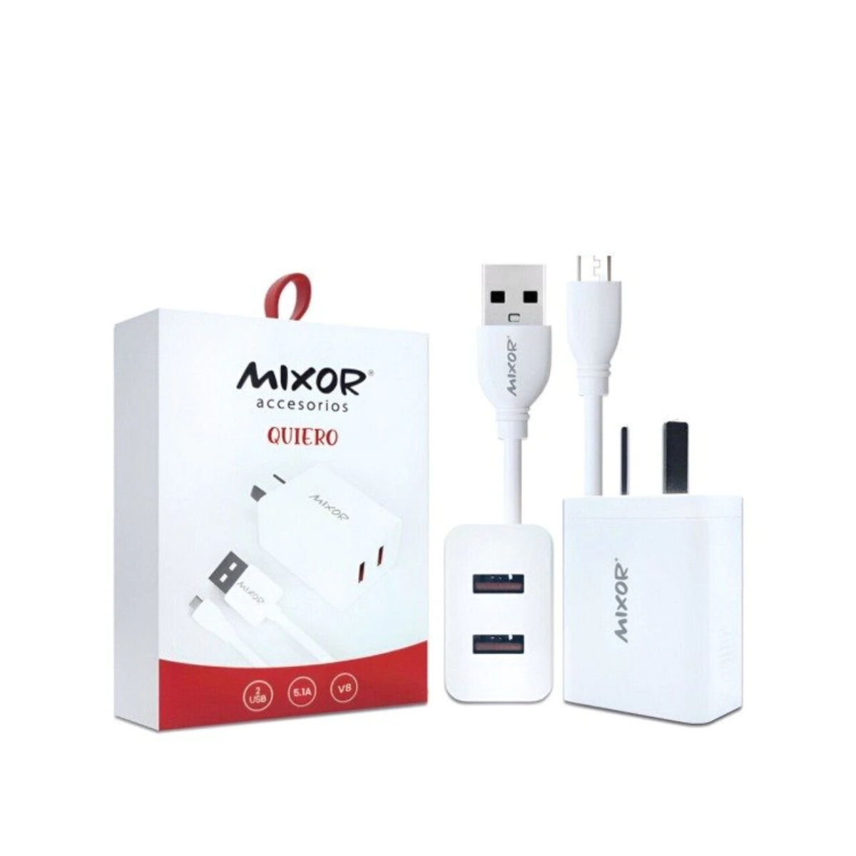 CARGADOR MIXOR QUIERO 2USB + CABLE TYPE-C 45W