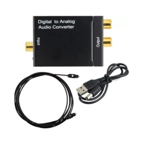 CONVERSOR AUDIO NETMAK DIGITAL OPTICO A RCA + 3.5MM NM-RCA
