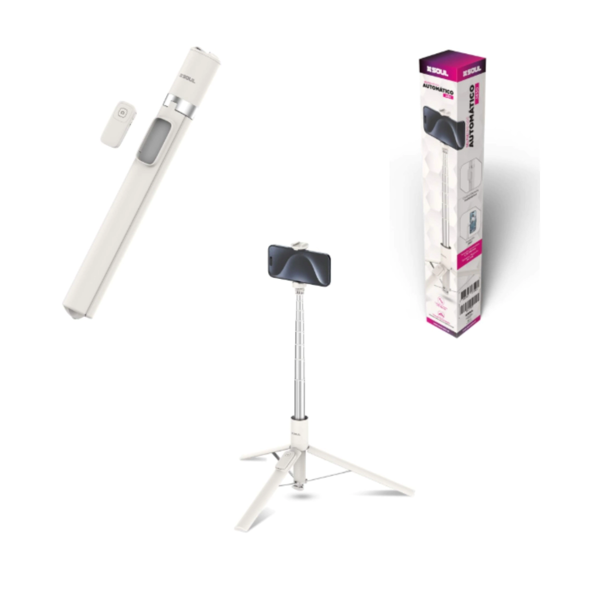 BASTON SELFIE BT + TRIPODE SOUL J450 self'j450