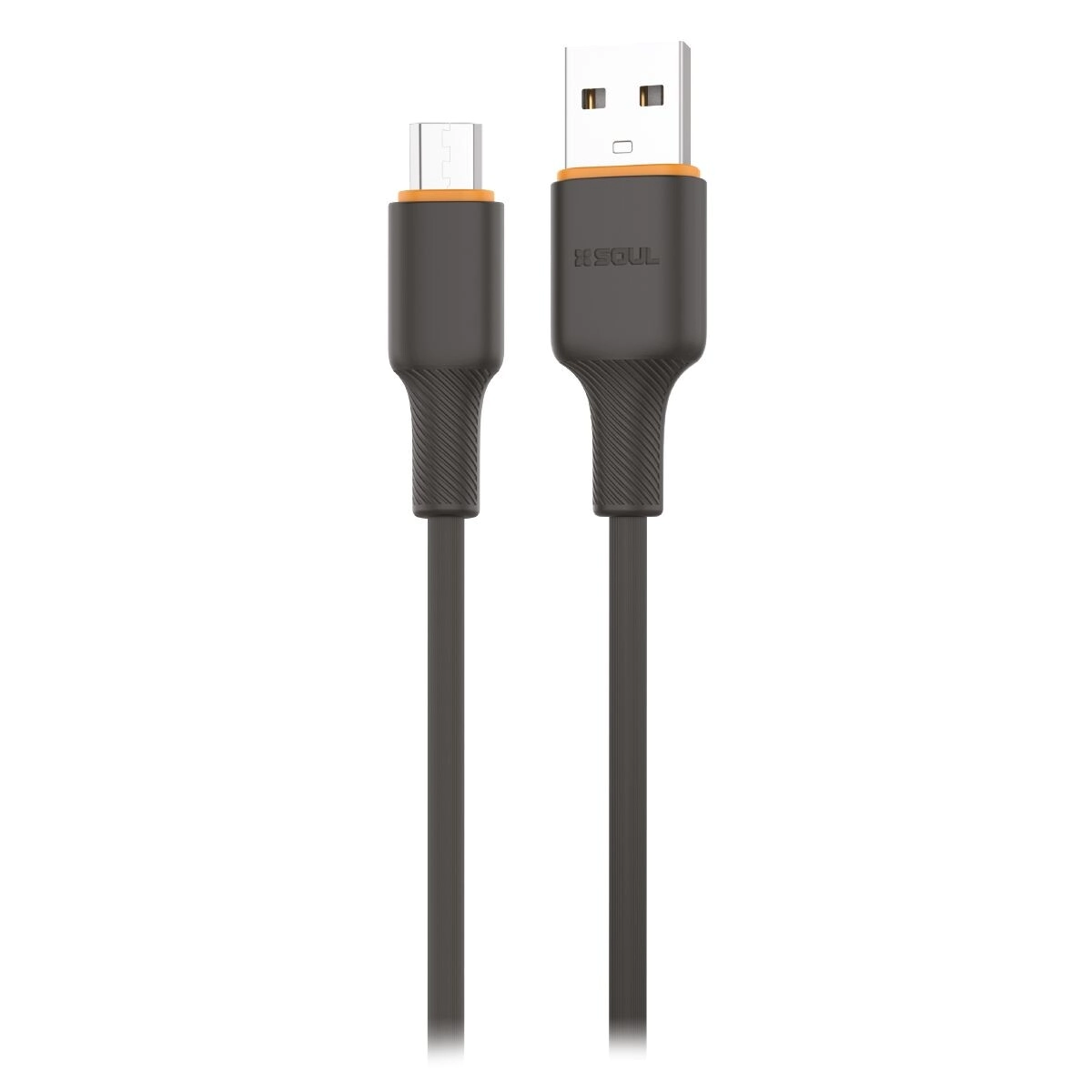 CABLE SOUL SILICONE SOFT 1.5MTS MICRO USB NEGRO