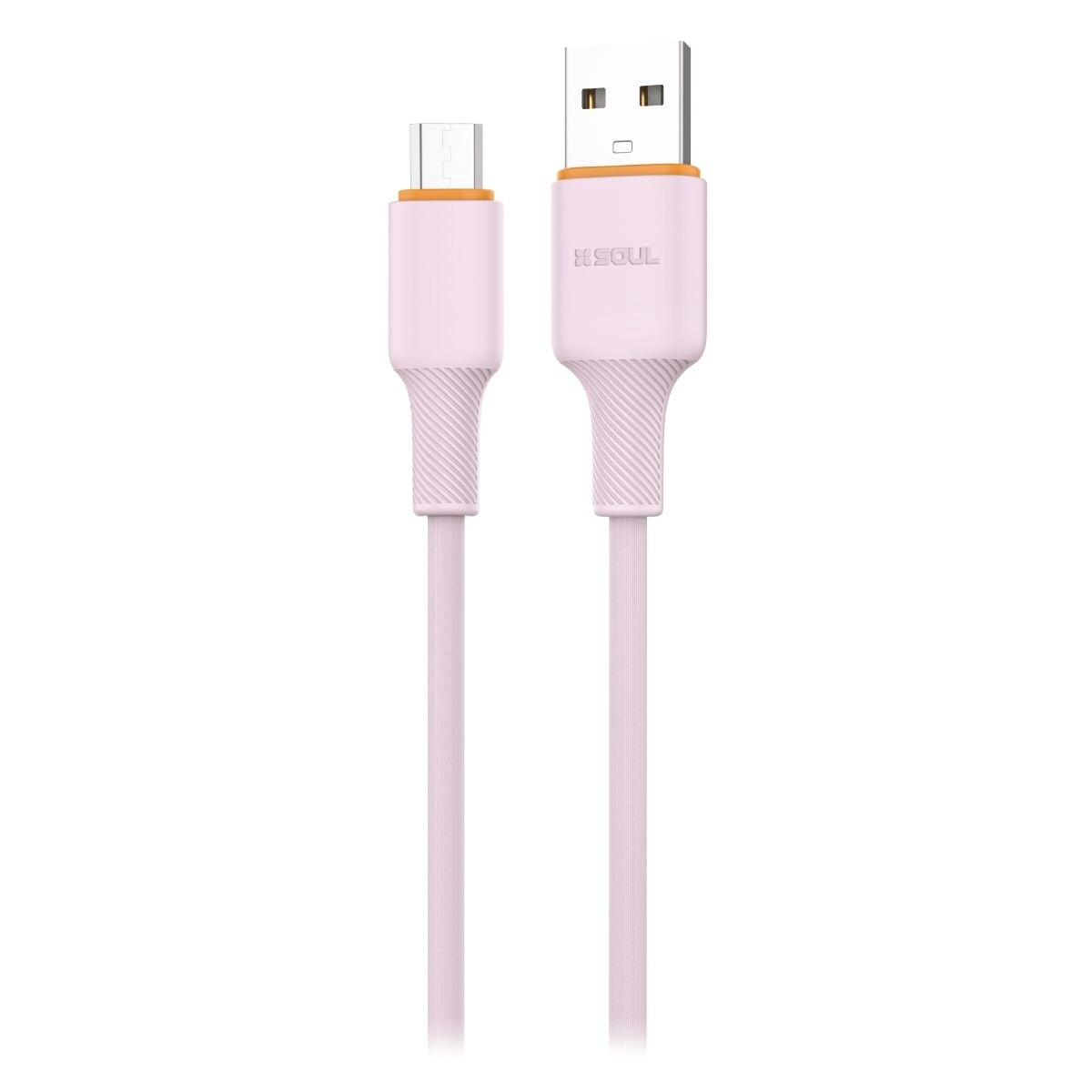 CABLE SOUL SILICONE SOFT 1.5MTS MICRO USB ROSA
