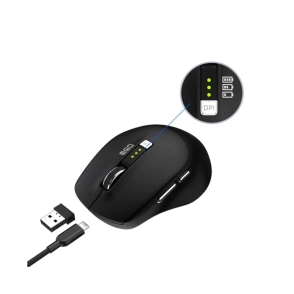 MOUSE CON INDICADOR DE CARGA NEGRO M679