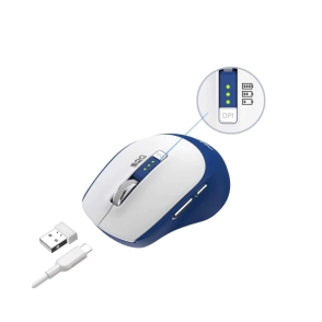 MOUSE CON INDICADOR DE CARGA AZUL M679