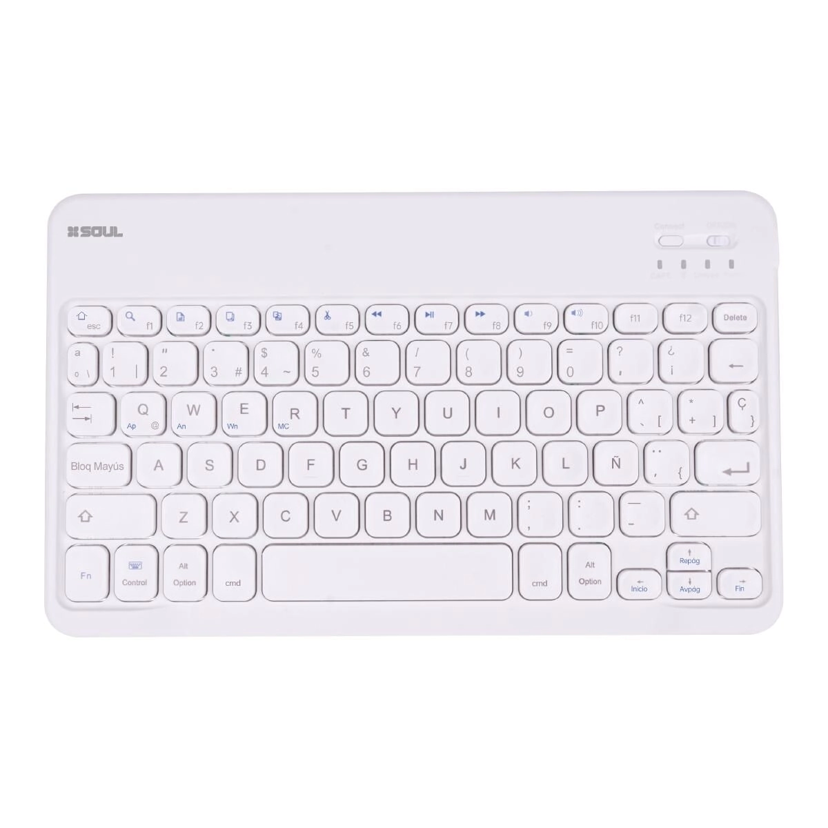 TECLADO SOUL BT SLIM AN/AP/WIN 24.5X15X0.6CM per'kbt01bl