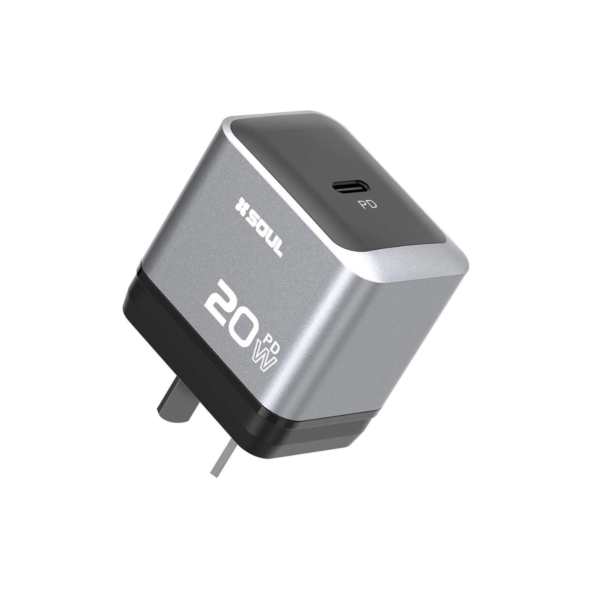 CABEZAL SOUL VIAJERO SILVER PD 20W TYPE-C cvj'pd20wgr