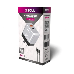 CARGADOR SOUL VIAJERO SILVER 35W
