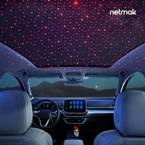 CARGADOR AUTO NETMAK C/PROYECTOR 4EN1 66W NM-UCC9
