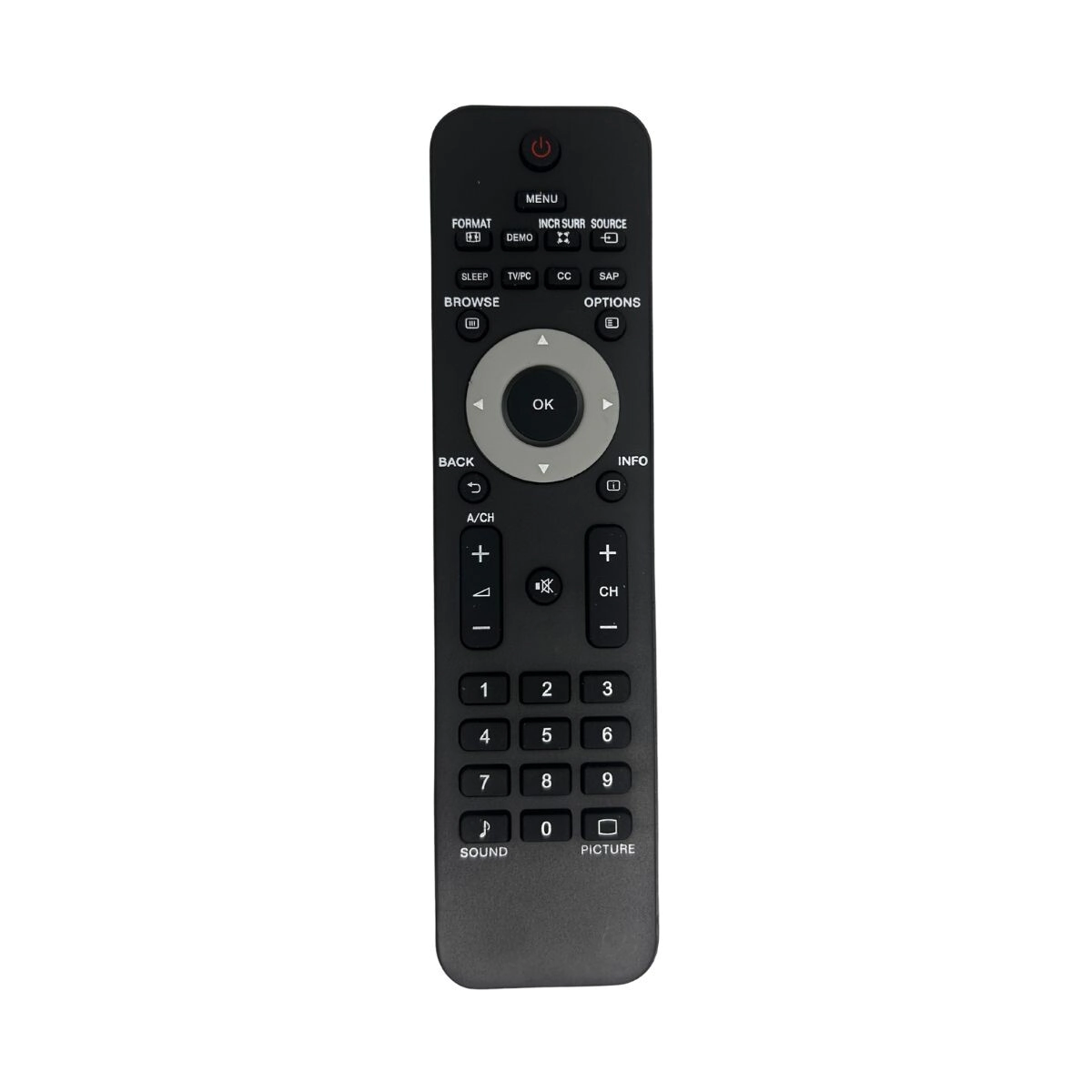 CONTROL REMOTO MOD654 LCD PHILIPS MENU