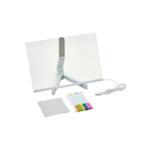 PIZARRA ACRILICO NETMAK LUMI 4000K C/MARCADORES 40X30CM NM-PM105