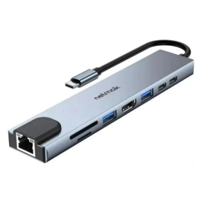 ADAPTADOR NETMAK HUB 8EN1 TYPE-C NM-8EN1