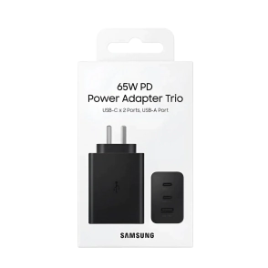 CABEZAL SAMSUNG 65W 2 TYPE-C + USB ORIGINAL NEGRO (SF)