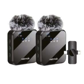 MIX MICROFONO INALAMBRICO NETMAK CORBATERO PROFESIONAL X2 NM-MC14