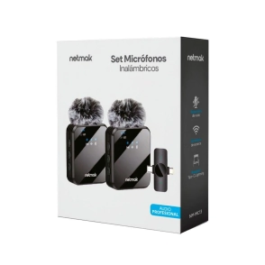 MIX MICROFONO INALAMBRICO NETMAK CORBATERO PROFESIONAL X2 NM-MC14