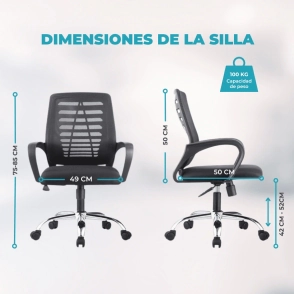 SILLA DE ESCRITORIO CHAIROFFICE-TF101 GLOBAL