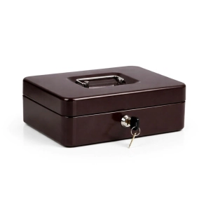 COFRE-30X25X9-BK COFRE PORTAVALORES CON BANDEJA NEGRA GLOBAL