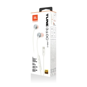 AURICULAR JBL TYPE-C T310 BLANCO