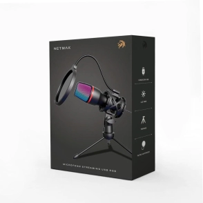 MICROFONO NETMAK RGB STREAMING USB NM-MS786