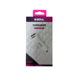 CARGADOR 12V KARSEN ESTRUENDO 3.1A TYPE-C NEGRO